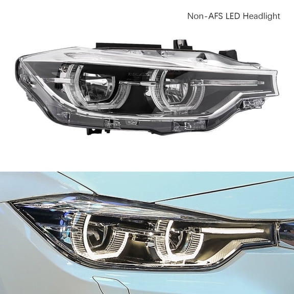For 2016-2019 BMW 3 Series F30 320i 330i 340i Sedan Models NON-M Sport/xDrive Models , Passanger Side Headlight, 63117419630,8738716