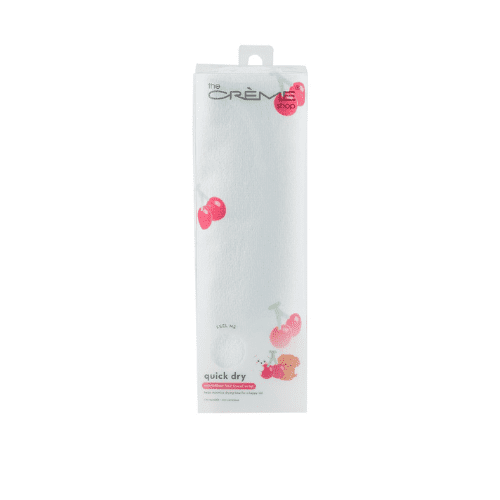 Quick Dry Microfiber Hair Towel Wrap Cherry Pattern Twist Loop Closure