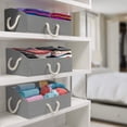 thumbnail image 2 of Storage Bins [3-Pack] Fabric Storage Baskets, Foldable Closet Organizer Trapezoid Storage Box (Grey), 2 of 6