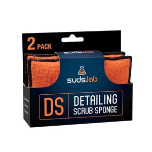 Suds Lab Microfiber Car Detailing Scrub Pads, 2-Pack