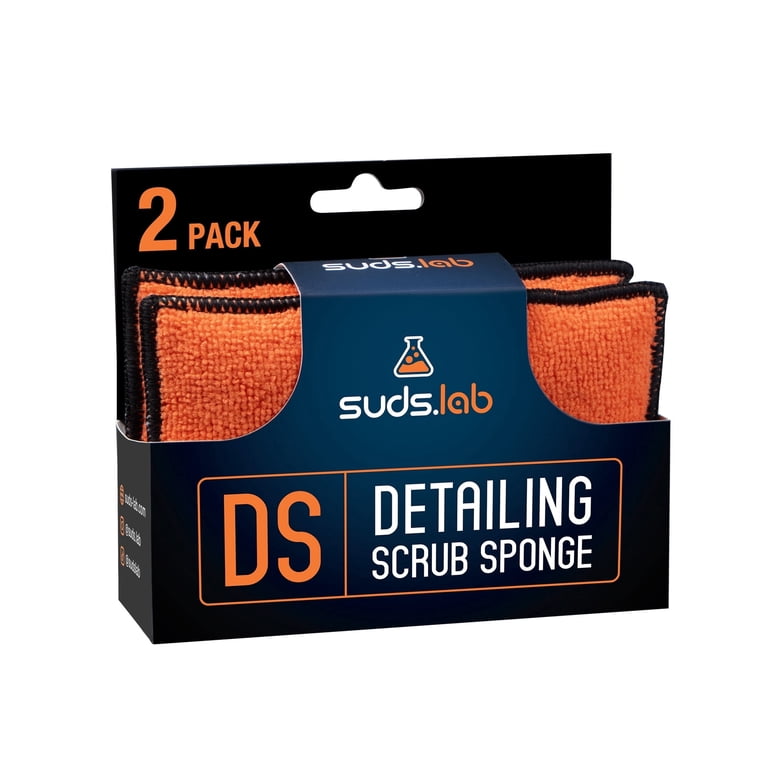 Suds Lab Microfiber Car Detailing Scrub Pads, 2-Pack photo 1
