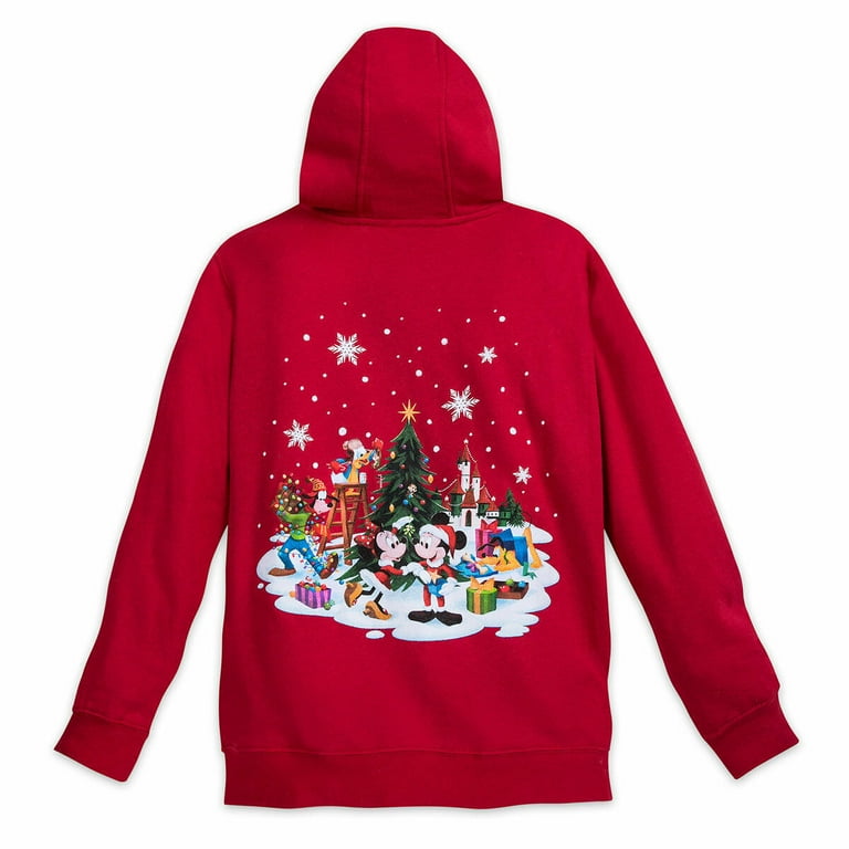 Disney Store Minnie Mouse Holiday Christmas Hoodie Sweat Shirt