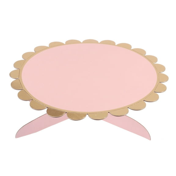 Worgeous Cake Stand Round Cupcake Stands Disposable Paper Dessert Display Stand for Wedding Birthday Party (Pink)