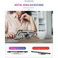 thumbnail image 6 of Military Grade Drop Impact for Samsung Galaxy A53 5G Case Galaxy A53 Case 360 Metal Rotating Ring Kickstand Holder Armor Heavy Duty Shockproof Case for Galaxy A53 5G Phone Case (Silver), 6 of 16