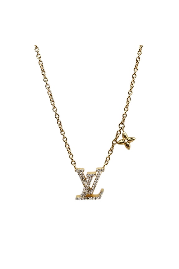 Pre-Owned LOUIS VUITTON LV Iconic Necklace, Metal, Gold, Men's & Women's