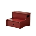 thumbnail image 2 of Kings Brand Furniture Lylia Kids Step Stool - Two Step Stools for Bathroom, Kitchen and Bedside Support (Red), 2 of 4