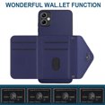 thumbnail image 4 of for Samsung Galaxy A05 Wallet Case with Card Holder, Elegant Durable PU Leather Protective Magnetic Closure Flip Phone Cover Kickstand RFID Blocking for Women Girls for Galaxy A05, Blue, 4 of 9