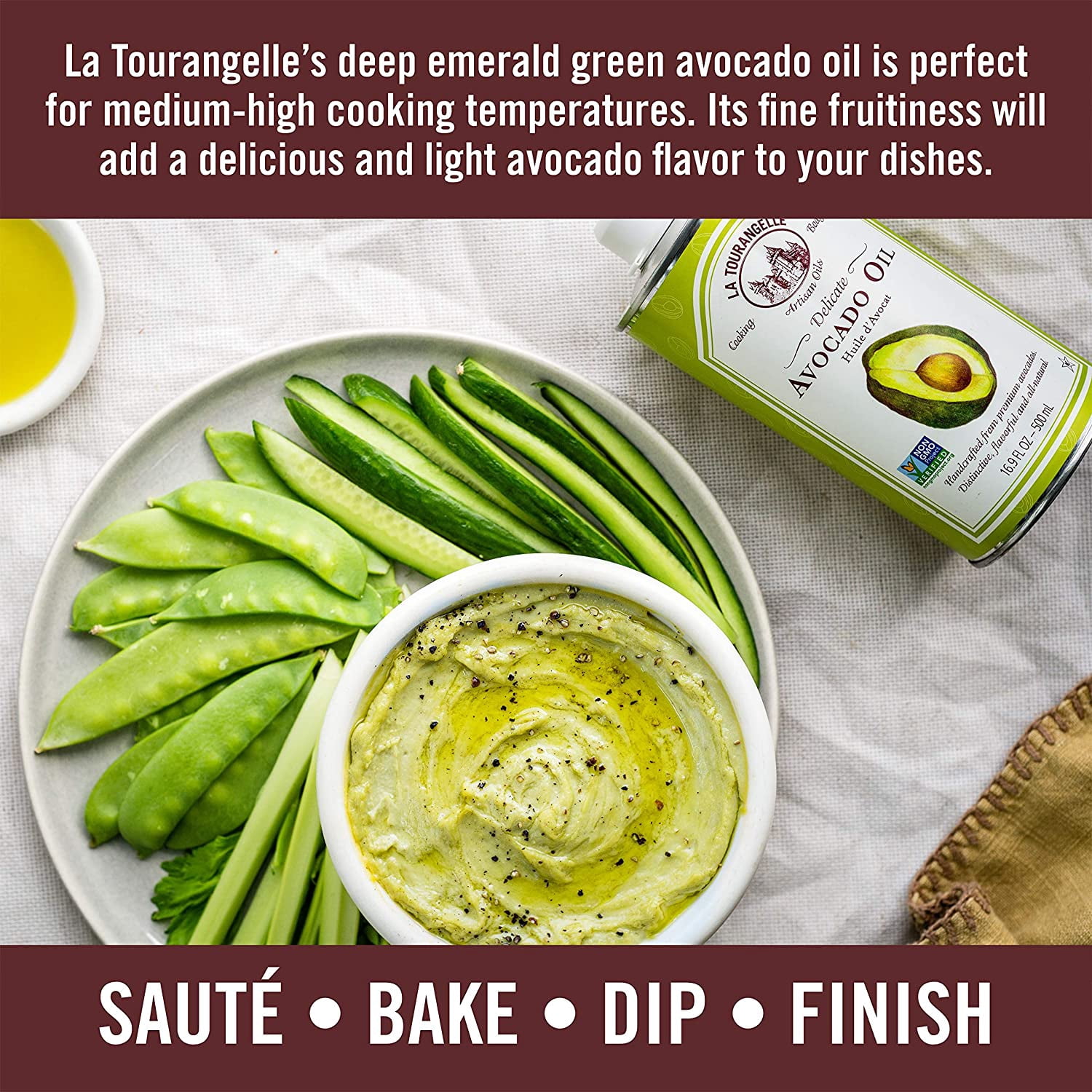 LA TOURANGELLE - Pure Avocado Oil Cooking Spray - 147 ml, Case of 6