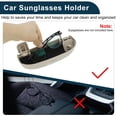 thumbnail image 4 of Estuche para gafas de sol de automóvil Unique Bargains para Renault Arkana 2021-2022, soporte para gafas de sol, caja de almacenamiento, plástico ABS, beige, 1 juego, 4 of 7