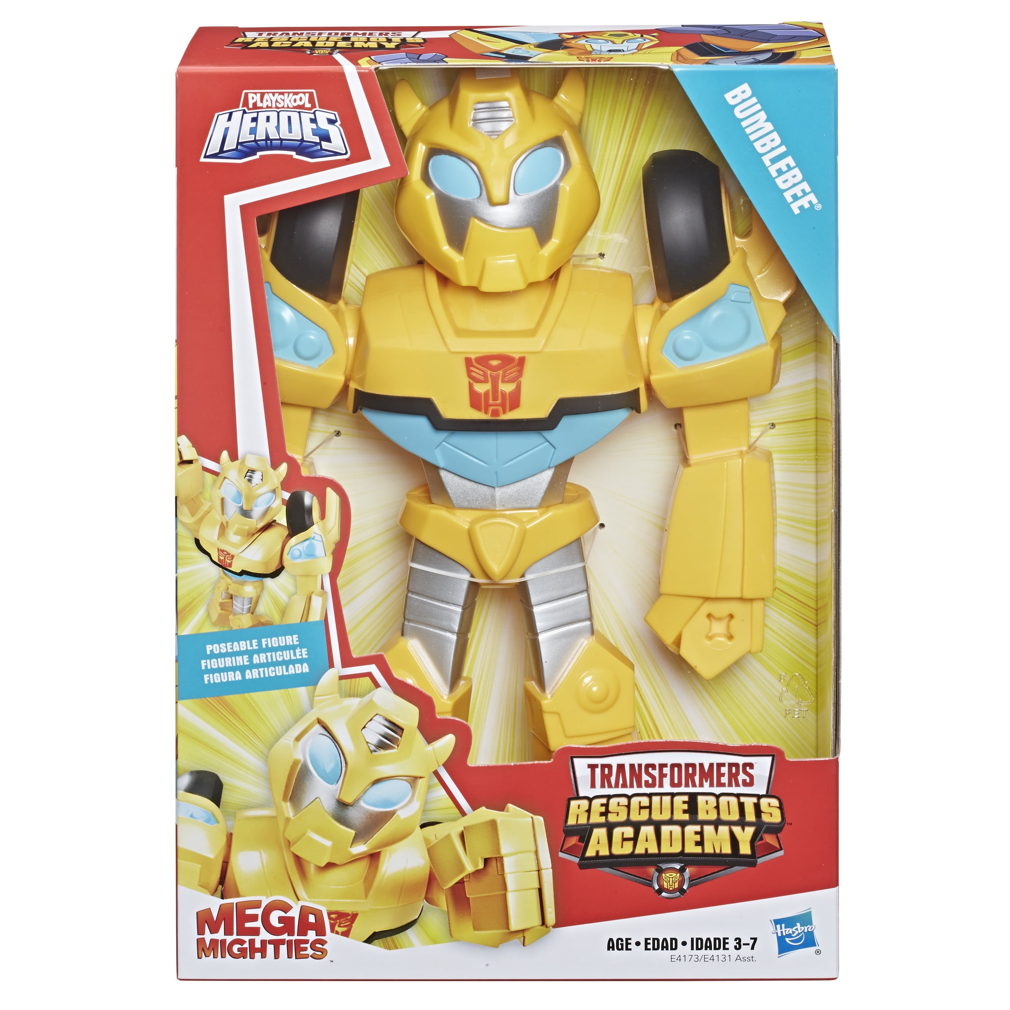 Transformers Rescue Bots Academy Mega Mighties Bumblebee 10-inch Action Figure 