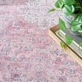 thumbnail image 3 of Nourison Washables Vintage Non-Slip Indoor Rug Pink 6' x 9', 3 of 10