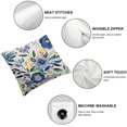 thumbnail image 4 of Navy Blue Pillow Covers Blue White Floral Roses Throw Pillow Case Watercolor Flowers Modern Quote Decorative Cushion Cover for Home, 4 of 5