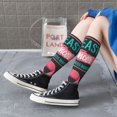 thumbnail image 5 of Naloa Ribbon With Angel Wings Knee Socks, High Socks Long Stretchy Sock Women Knee High Stocking, Long Socks for Women, 5 of 6