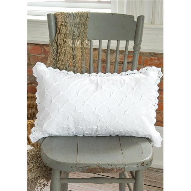 12 x 20 in. Seabreeze Pillow Cover, White