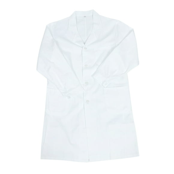 Weiweiguan Laboratory White Coat Long Sleeve Laboratory Coat Breathable Doctor Coat