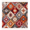 thumbnail image 2 of Safavieh Farmhouse Marais Geometric Area Rug, Gray/Red, 6'3" x 6'3" Square, 2 of 11