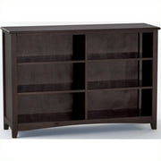 NE Kids School House Horizontal Bookcase in Chocolate