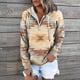 thumbnail image 1 of ICHUANYI Clearance Women's Fashion Printed Loose Long Sleeve Blouse Casual Tops Sweatershirt Hoodies(Beige, L) ICHUANYI WER2023081205119, 1 of 5