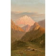 thumbnail image 3 of Frederick Debourg Richards 11x14 Black Modern Framed Museum Art Print Titled - Western Mountains, 3 of 5