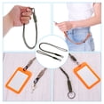 thumbnail image 4 of Badge Lanyard with Keychain Clip Necklace Wrist Cord Strap Metal Clasp for Keys, Olive 4 Pack, 4 of 5