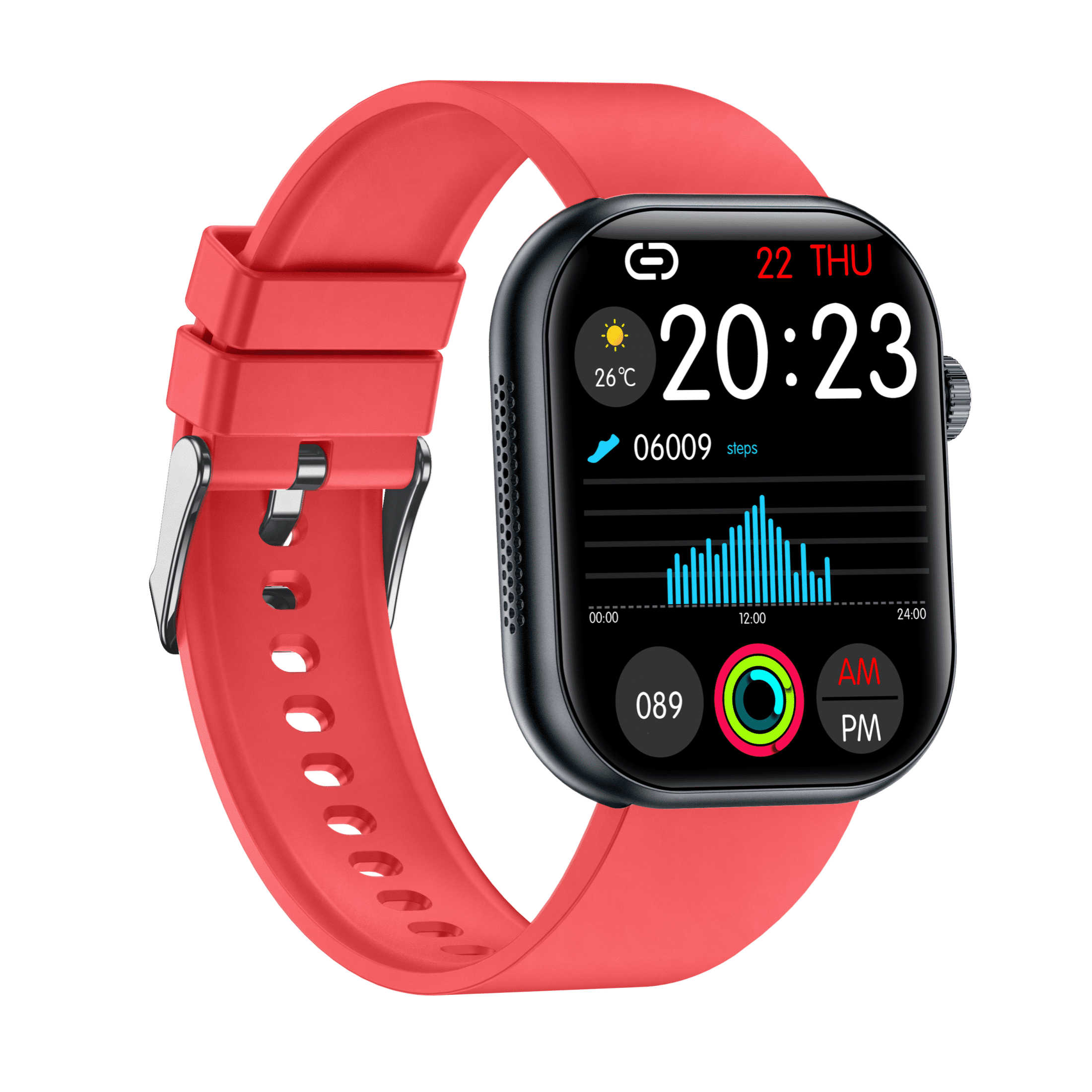 VAYKAL Smart Watch Fitness Tracker for Android and iPhone AMOLED Screen Multiple Sports Modes Pedometer Timer Stopwatch Make/Answer Calls Message Notifications IP68 Waterproof