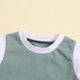 thumbnail image 5 of Musuos Toddler Boys Shorts Set, 3M 6M 12M 18M 24M 3Y Sleeveless Crew Neck Patchwork Tank Top with Elastic Waist Shorts Summer Outfit, 5 of 10