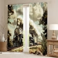 thumbnail image 2 of Castle Fairy Railroad Train Curtains Pack of 2 (42x84 Each),Steam Engine Curtains Blackout, 2 of 6