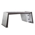 thumbnail image 1 of Bureau Brancaster en Cuir Brun Rétro et Aluminium, 1 of 4
