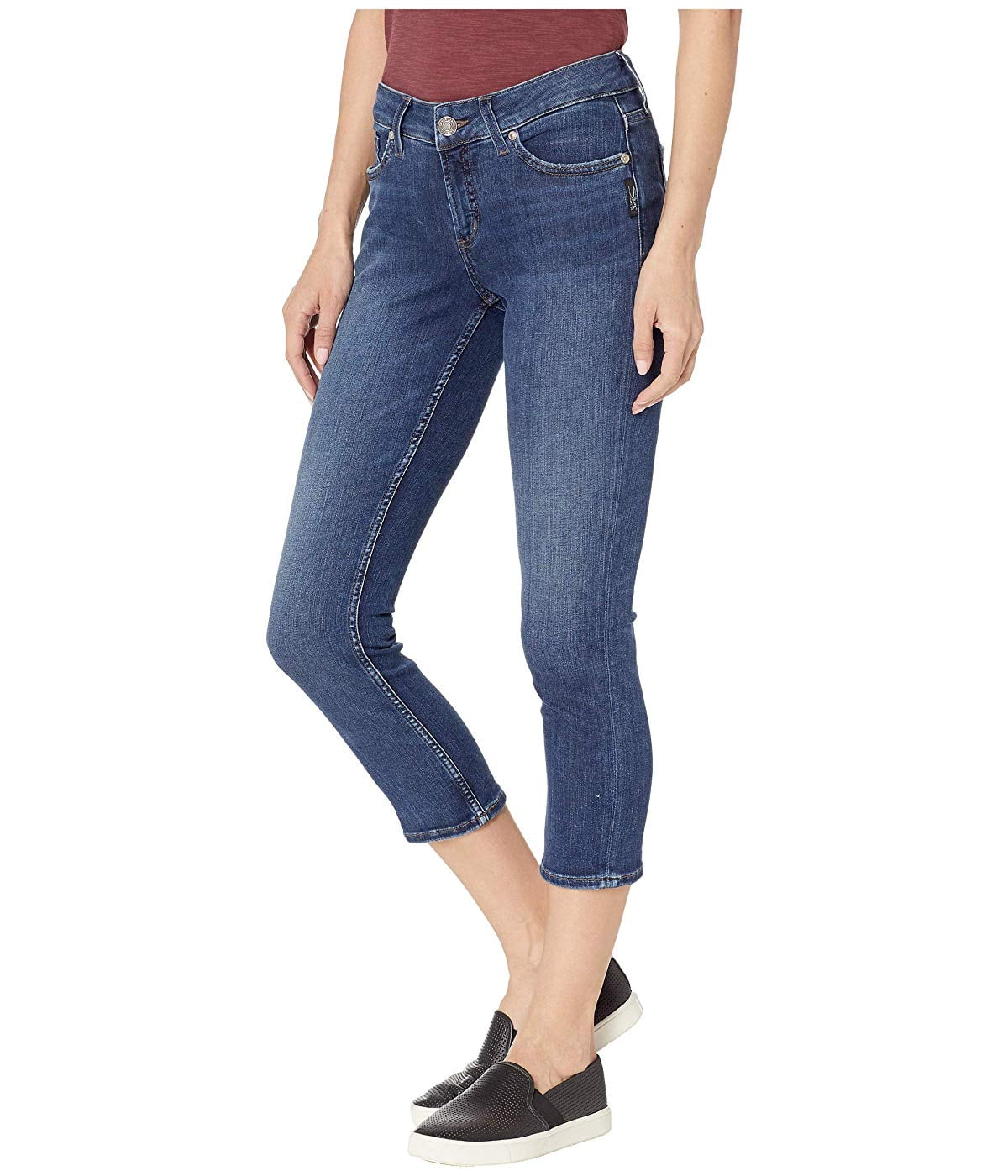 curvy fit capri jeans