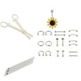 thumbnail image 3 of Walbest Professional Piercing Kit, Stainless Steel, Body Piercing Jewelry, Includes Needles & Clamps, 3 of 7