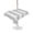 Gray, White, Silver, variant on Outdoor Tablecloth with Umbrella Hole for Patio/Picnic/Party/Camping, Red Striped Waterproof Table Cloth Rectangle Table Cover Washable, Modern Thin Line Vertical Stripes (54"x 80")