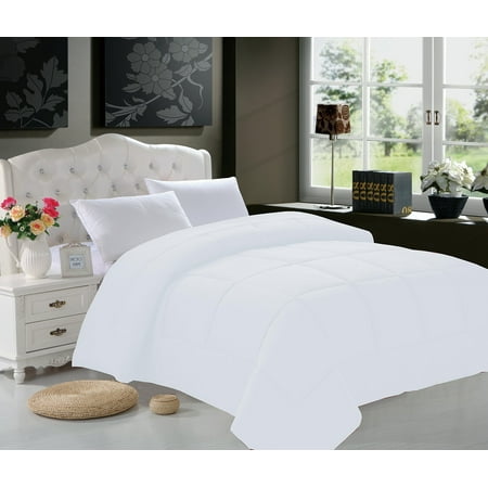 Elegant Comfort Luxury Goose Down Alternative Double Full Comforter, Full/Queen,