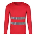 thumbnail image 1 of Xdzjlr Men's Shirts High Vis Reflective Long Sleeve Mesh Work Shirt Stylish Men Shirts Summer,Xl, 1 of 3
