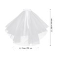 thumbnail image 4 of 2 Pcs Voile de Mariée Élégant pour Mariée, 4 of 8
