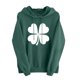 thumbnail image 2 of Xuyuer Womens St. Patrick's Day Clover Print Hoodie Casual Long Sleeve Sweatshirt Irish Shamrock Pullover Tops Sweatshirts Clover Print Shirts Casual Irish Gift Loose Fit Tops, 2 of 6
