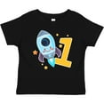 thumbnail image 3 of Inktastic Rocket Spaceship Happy First Birthday Boys or Girls Baby T-Shirt, 3 of 5