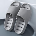 thumbnail image 2 of Wensltd Men Hollow Out Slippers Lightweight Breathable for Home Indoor Spring Summer Daily Shower Slippers, 2 of 6