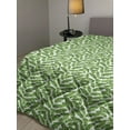 thumbnail image 2 of Banana Leaf Down Alternative Comforter, Vivid Green Tropical Leaves Botany Ecology and Paradise Nature Theme, Microfiber Quilt for All Season, 5 Sizes, Green Pistachio Green, by Ambesonne, 2 of 3