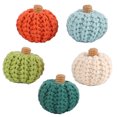 thumbnail image 1 of Juego Calabazas Ganchillo 6 Punto Pequeñas Cosecha Otoño Sintética, 1 of 9