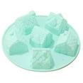 thumbnail image 1 of Cake Mold 6 Cavity Multi-purpose Non-stick Cold Heat Resistant Reusable Decorative Food Grade 3D Christmas House Silicone Bread Mold Kitchen Gadgets, 1 of 8