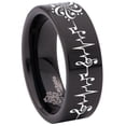 thumbnail image 6 of Treble Clef Tungsten Carbide Ring, 6 of 9