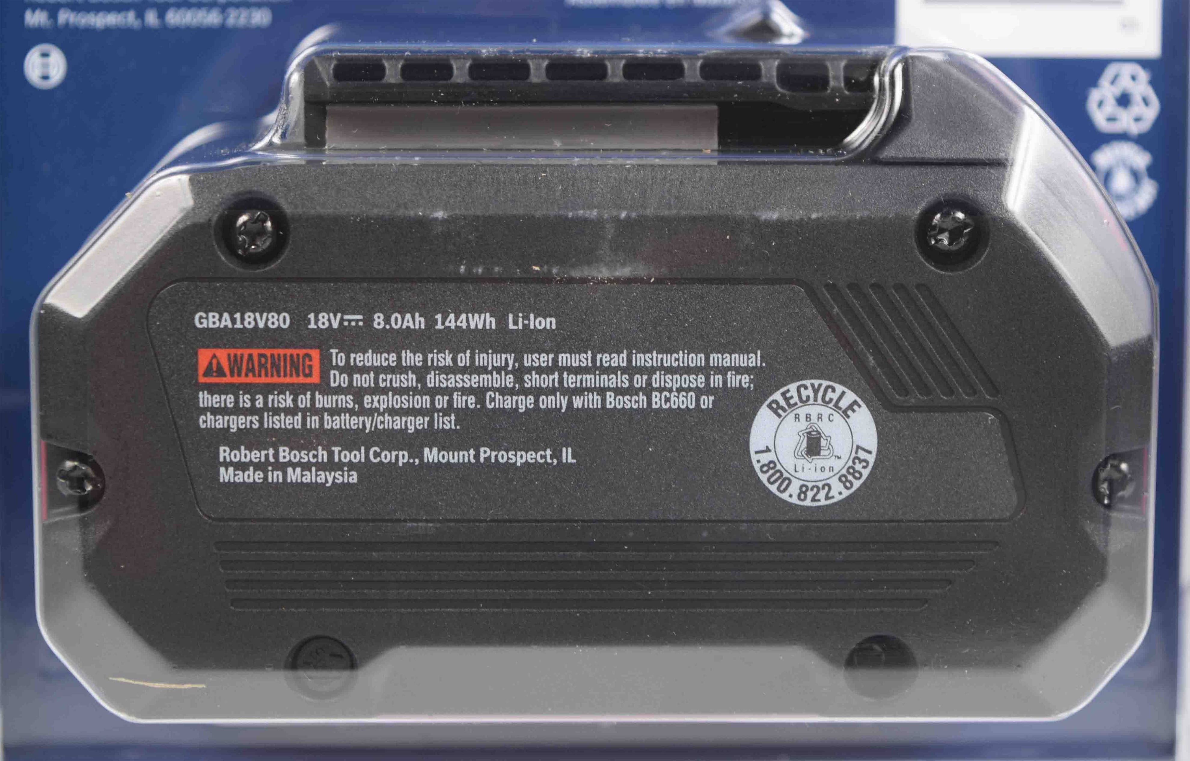 Bosch Gba18v80 Core 18v Lithium Ion 8 0 Ah Performance Battery