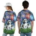 thumbnail image 5 of Happy New Year Shih Tzu Family Cheer Winter Midnight Firework All Over Print 3D Baseball Shirt Lion Dog Lover Gifts Softball Sport - 02025, 5 of 6