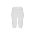 thumbnail image 5 of FRSASU Capri Leggings for Women Slim Fit Knee Length Legging Summer Cropped Casual Solid Comfy Yoga Shorts Pants White, 5 of 5