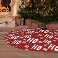 thumbnail image 6 of Sikiie Ho-Ho-Ho 30-48 inches {designName} Print Christmas Tree Skirt Snowman Xmas Tree Skirt with Edge Christmas Decorations for Holiday Party-30", 6 of 7