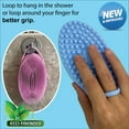 thumbnail image 3 of Limpiador corporal de silicona exfoliante fácil de limpiar, hace buena espuma, duradero y más higiénico que el rosa lufa tradicional Jormftte HMHZ407-3, 3 of 7