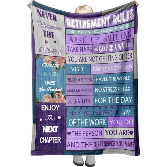 Retirement Blanket Gift, Retirement Gifts for Women, Retired Gifts for Men, Best Retirement Gifts, Farewell Gifts for Coworkers, Coworker Leaving Gifts