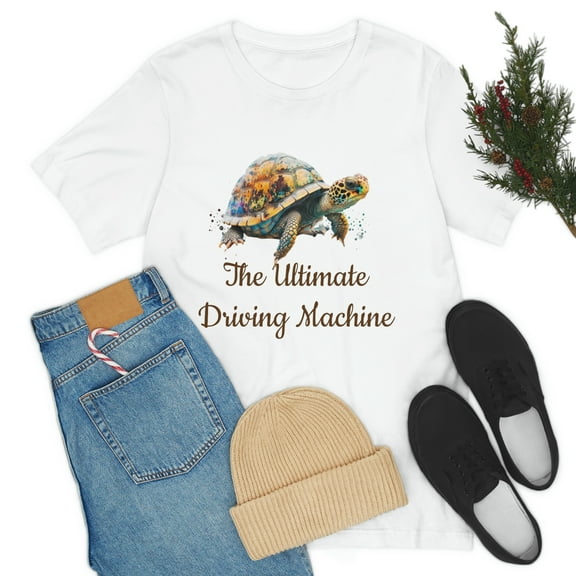 The Ultimate Driving Machine Cute Turtle Unisex Tee Bella Canva