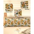 thumbnail image 2 of Sunflower Pumpkins Body Pillow Cover 20 x 54 Inch Decorative Pillow Cover Fall Botanical Leaves Orange Check Lumbar Pillowcase Seasonal Rectangle Cushion Case for Couch Sofa Bed Living Room, 2 of 7