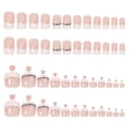 thumbnail image 3 of 48 uñas postizas para los pies, juego de arte de uñas para manos y pies para mujeres y niñas, 3 of 3